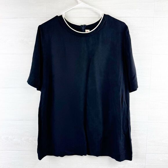Marni Viscose Keyhole Crewneck Shift Top - Picture 1 of 8